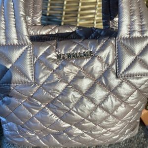 MZ Wallace Dusty Rose Metro Quilted Nylon Tote Like New!